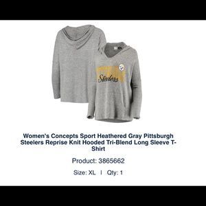 Soft Steelers hoodie, women’s XL